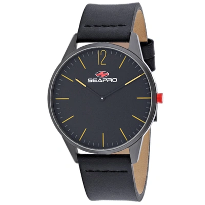 Seapro Men's Black Dial Watch