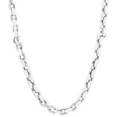 Pompeii3 Men's 14k Gold (70gram) Or Platinum (131gram) 6.5mm Link Chain Necklace 20" In Silver