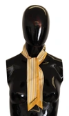 DOLCE & GABBANA Dolce & Gabbana Stripes Twill Silk Foulard Women's ShawlScarf