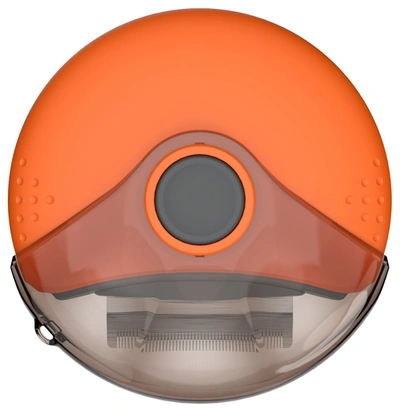 Pet Life Axler Triple Rotating Rake Deshedder An In Orange