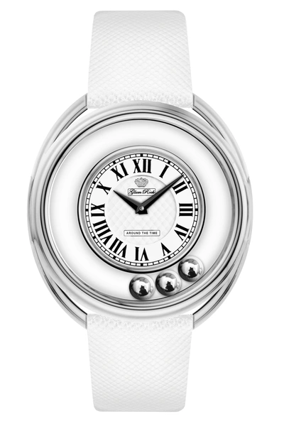 Glam Rock Women's Around The Time 40mm Quartz Watch In Silver