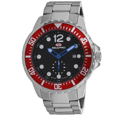 Seapro Men's Green Dial Watch In Red   / Blue / Green