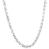 Pompeii3 Men's 14k Gold (66gram) Or Platinum (124gram) 6mm Link Chain Necklace 22" In Silver