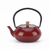 Minimal Enameled Cast Iron Teapot - Sakura In Multi