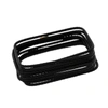ALOR STAINLESS STEEL BLACK CABLE LOOPS STATIONARY BRACELET