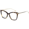 For Art's Sake Paris Op252 Cat Eye Blue Light Eyeglasses In Brown