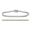 Vir Jewels 5 Cttw Diamond Tennis Bracelet 14k White Gold Round Prong Set 7 Inch In Silver
