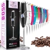 Zulay Kitchen Powerful Milk Frother For Coffee With Upgraded Titanium Motor In Black