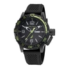 NAUTICA MENS GLENROCK LAGOON STAINLESS STEEL AND SILICONE WATCH