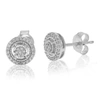 Vir Jewels 1/6 Cttw Lab Grown Diamond Earrings Round Studs Made In 925 Sterling Silver Prong Settings In Silver