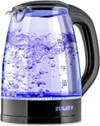Zulay Kitchen Electric Glass Kettle Water Boiler With Auto Shut-off And Boil-dry Protection In Black