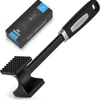 Zulay Kitchen Dual-sided Meat Mallet Tenderizer With Comfort-grip Handle In Black