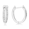 Vir Jewels 1/5 Cttw Inside Out Diamond Hoop Earrings .925 Sterling Silver 32 Stones 1/2 Inch In Silver