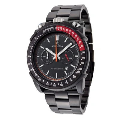 Ct Scuderia Men's Racer 44mm Quartz Watch In Black