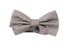Dolce & Gabbana Gray 100% Silk Adjustable Neck Papillon Tie In Grey