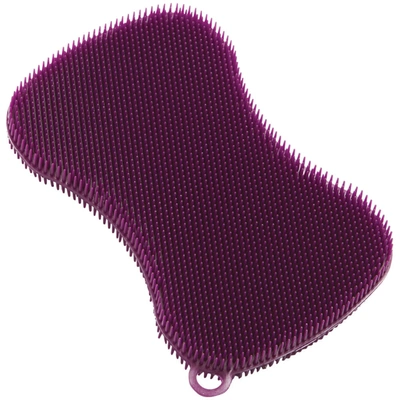 Kuhn Rikon Stay Clean Scrubber Sponge, Red In Purple
