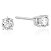 Vir Jewels 1/2 Cttw Certified Diamond Stud Earrings 14k White Gold Round Screw Backs In Silver