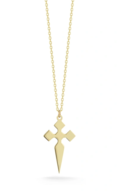 Ember Fine Jewelry 14k Yellow Gold Cross Pendant Necklace