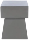 Safavieh Zen Indoor/outdoor Mushroom Modern Concrete 18.1-inch H Accent Table In Grey