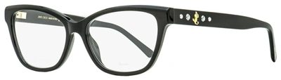 Jimmy Choo Women's Butterfly Eyeglasses Jc334 807 Black 54mm