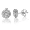 Vir Jewels 1/4 Cttw Round Lab Grown Diamond Stud Earrings Round Shape .925 Sterling Silver Prong Set In Silver