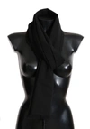DOLCE & GABBANA Dolce & Gabbana Solid Wool Blend Shawl Wrap 70cm X 200cm Women's Scarf