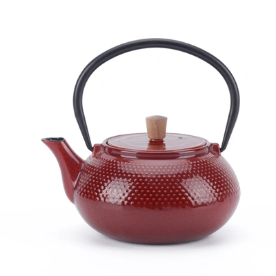 MINIMAL ENAMELED CAST IRON TEAPOT - DOT