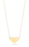 Ember Fine Jewelry 14k Italian Gold Heart Necklace In Yellow