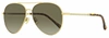 JIMMY CHOO WOMEN'S PILOT SUNGLASSES DEVAN 06JHA GOLD/HAVANA 59MM