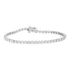 Vir Jewels 3 Cttw 53 Stones Round Diamond Bracelet 14k White Gold Prong Set 7 Inch In Silver