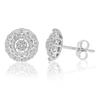 Vir Jewels 1/4 Cttw Round Lab Grown Diamond Stud Earrings Prong Settings Made With .925 Sterling Silver In Silver