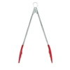 Cuisipro 12 Inch Tongs With Teeth, Red In Red