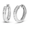 Vir Jewels 3/4 Cttw Round Cut Lab Grown Diamond Hoop Earrings In .925 Sterling Silver Channel Set 2/3 Inch In Silver