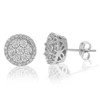 Vir Jewels 3/8 Cttw Lab Grown Diamond Stud Earrings Made In 925 Sterling Silver Round Cut Prong Setting In Silver