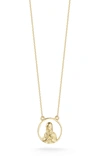 Ember Fine Jewelry 14k Open Mary Necklace In Gold