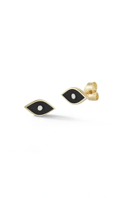 Ember Fine Jewelry 14k Gold Diamond Evil Eye Stud Earrings