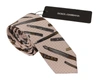DOLCE & GABBANA Dolce & Gabbana Pen Dots Print 100% Silk Adjustable Neck Accessory Men's Tie