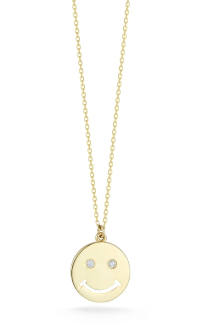 Ember Fine Jewelry 14k Diamond Smiley Face Necklace In White