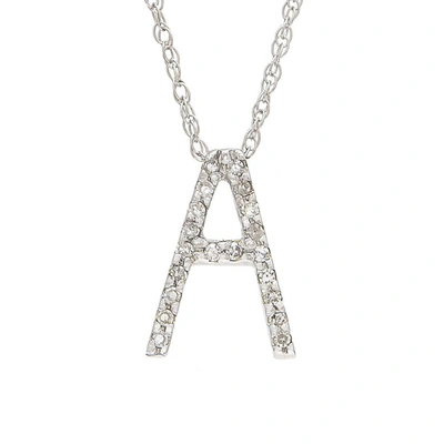 Monary Diamond "a" (wg/with Chain) In Silver