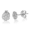 Vir Jewels 1/2 Cttw Round Lab Grown Diamond Stud Earrings In .925 Sterling Silver Prong Set In Silver