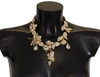 DOLCE & GABBANA Dolce & Gabbana Brass Floral Sicily Crystal Statement Women's Necklace