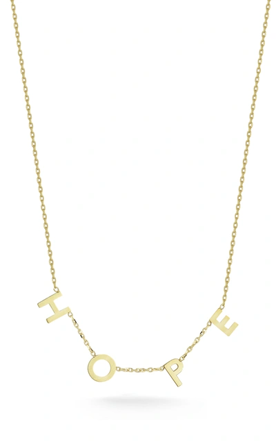 Ember Fine Jewelry 14k Italian Gold Hope Necklace In White