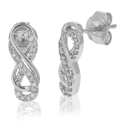 Vir Jewels 1/2 Inch Dangles 1/6 Cttw Round Lab Grown Diamond Earrings .925 Sterling Silver Prong Settings