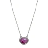 Adornia Fine Sterling Silver Birthstone Halo Pendant Necklace In Multi