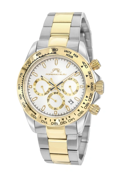 Porsamo Bleu Preston Men's Bracelet Watch In White