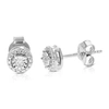 Vir Jewels 1/20 Cttw Round Lab Grown Diamond Stud Earrings In .925 Sterling Silver Prong Set In Silver