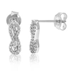 Vir Jewels 1/5 Cttw Round Lab Grown Diamond Dangle Earrings .925 Sterling Silver Prong Set 1/2 Inch In Silver