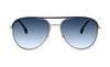 Carrera Ca Car A209 Gold Metal Pilot Sunglasses Blue Gradient Lens In Blue