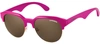 Carrera 6001/s 04 340 Round Sunglasses In Pink