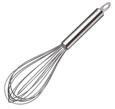 Cuisipro 10 Inch Stainless Steel Balloon Whisk Ball Solid Handle In Silver